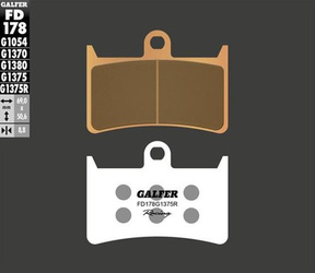 KLOCKI HAMULCOWE KH252 / KH380 SPIEK METALICZNY (ZŁOTE) SPORT RACING