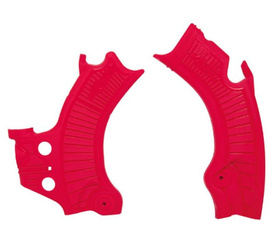 Osłony ramy (komplet) bi-material super grip honda crf 450/rx '21 kolor czerwony