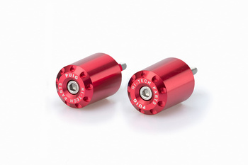 Ciężarki / końcówki kierownicy długie puig do kawasaki z650 17-22 czerwone
