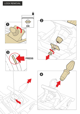 Kufer Shad Terra centralny TR55 aluminiowy Black Edition