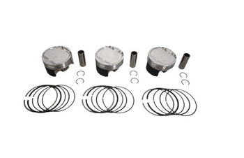 KOMPLET TŁOKÓW SEA DOO SPAACE '14-'19 (4T) (+ 1 MM=75,00 MM) (TŁOK 74,94MM) (3 SZT) (SWORZEŃ 17MM) (TŁOK SEA DOO) 11.0:1