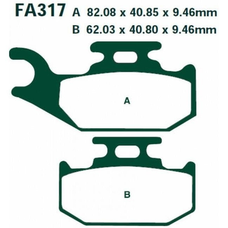 KLOCKI HAMULCOWE EBC FA317TT