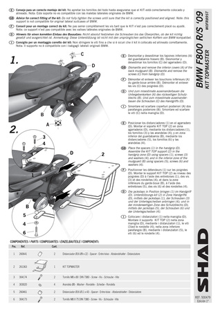 Stelaż kufra tylnego Shad do BMW F800S
