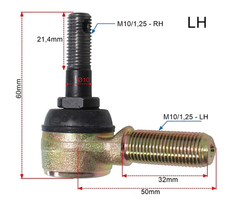 Końcówki Drążków Kierowniczych Tekyo Lewa + Prawa Polaris 51-1050-Lr