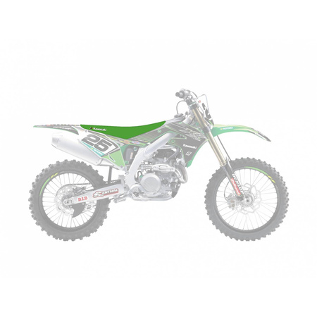 Pokrowiec/poszycie na siedzenie kawasaki kxf 250 '21-'23, kxf 450 '19-'23, pyramid (pmd), kolor zielony