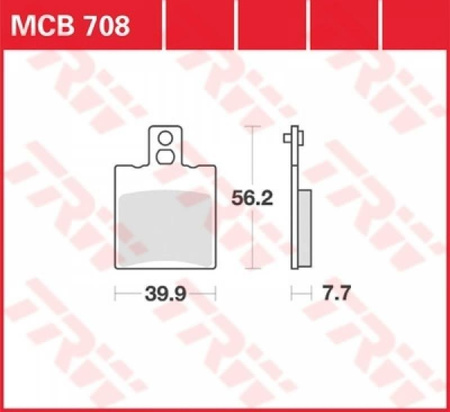 KLOCKI HAMULCOWE TRW MCB708