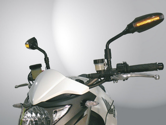 Lusterko lewe uniwersalne z kierunkowskazem kolor czarny (komplet do 6416)