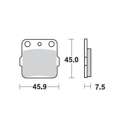 Klocki hamulcowe kh84 sinter metal racing ng: 12 (sinterpro series racing gp) kawasaki: kx 65-80-85-100, honda: trx 300-400 ex,