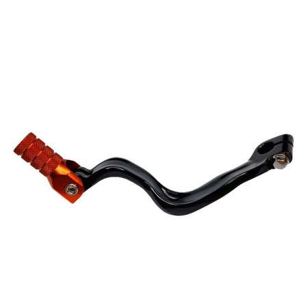 dźwignia zmiany biegów ktm sx 65 '98-'08 aluminiowa kolor czarny końcówka pomarańczowa (sx65) (46034031200)