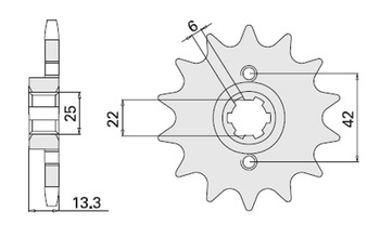 Zębatka przednia 291 15 honda cb 450s 86-89 (jtf 291.15)