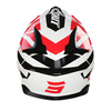 Kask enduro cross Shot Pulse Revenge biały/czerwony/czarny połysk