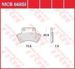 Klocki hamulcowe KH232 Sinter Offroad tył CF Moto 500 Polaris Scrambler