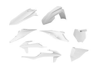 Komplet plastików ktm sx/sx-f '19-'22 w zestawie tablica przednia (8666400008) kolor biały