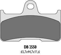 Klocki hamulcowe kh344 yamaha yfm 660 02-08 tył - zastępują db2550mx-d oraz db2550qd-d