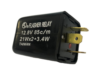 Cl przerywacz kierunkowskazów 12v 23wx2+3,4w żarówkowych 3 pin (obudowa prostokątna)