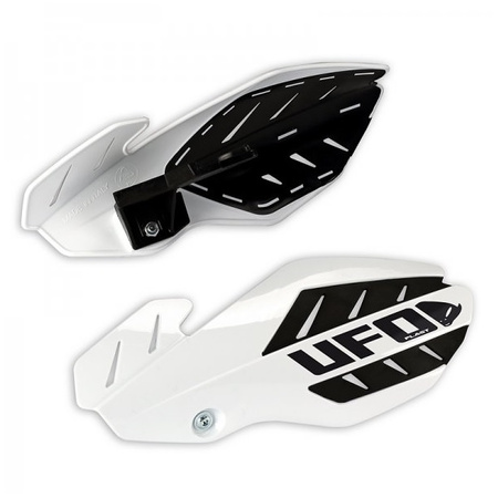 Osłony rąk (handbary) flame yamaha yz 125/250 '14-'17 kolor biały/czarny (z mocowaniami) - promocja