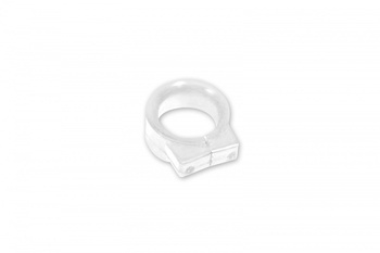 Prowadnica (mocowanie) linki kolor neutralny (okrągła dzielona między śrubami)