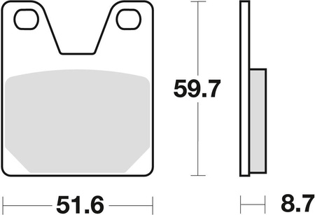 KLOCKI HAMULCOWE TRW MCB702