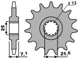 Zębatka przednia 585 15 18nc kawasaki zx 6 r (07-08) (łańc. 520)