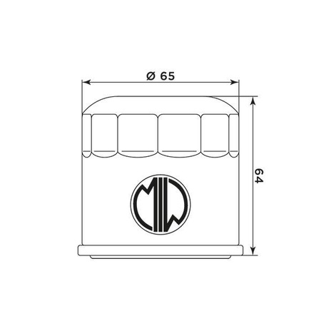 Filtr oleju honda/ kawasaki/ triumph/ yamaha (hf204) (50)