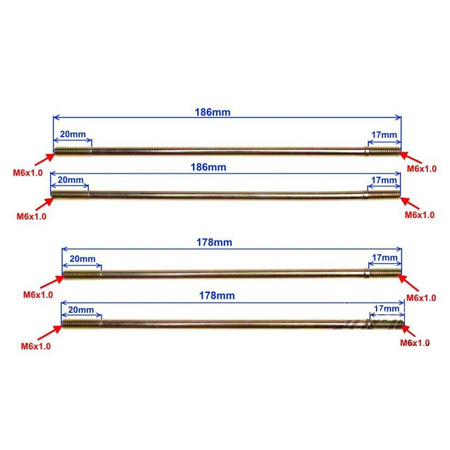 Szpilka cylindra do Sym Orbit 4T kpl 4 sztuki