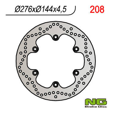 Tarcza hamulcowa przód honda xl 600v (87-95) transalp (276x144x4,5) (6x10,5mm)