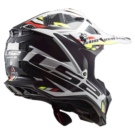 Kask enduro LS2 MX700 Subverter Evo Stomp White Black