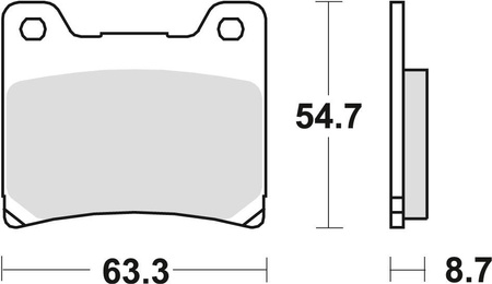 Klocki hamulcowe kh88 sinter street yamaha tzr 125 88-00, fzr 600 89-95, yzf 600 96-02, fz 750 85-94 (promocja)