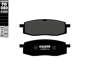 Klocki hamulcowe kh105 półmetaliczne (przód) yamaha tt600/350