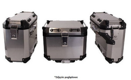 Zestaw 3 Kufrów Aluminiowych Benelli Trk 502x Srebrne 128 L