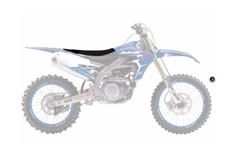 Siedzenie kompletne Yamaha YZF 250 '19-'22, YZF 450 '18-'22, WRf 250 '20-'22, WRf 450 '18-'22 wysokie (+15mm) kolor czarny
