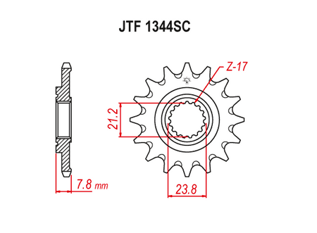 Zebatka Napędowa Jt Jtf1344sc