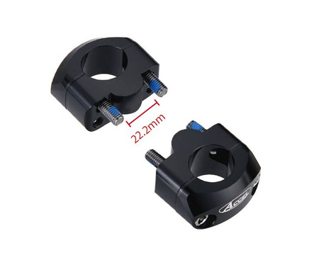 mocowanie/podwyżki kierownicy (dół-22,2/góra-28,6mm) wys. 20mm kolor czarny (bm-34bk22/28)