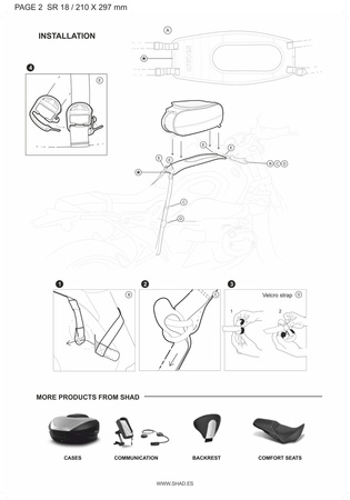 Torba na zbiornik Shad Cafe Racer SR18