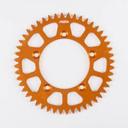 Zębatka tylna aluminiowa (ergal) 4486 49 ktm xc 105 '08-09 (łańc. 428) (448649jt) kolor pomarańczowy