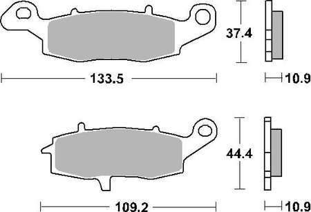Hamulcowe kh231/2 street ceramic kolor czarny