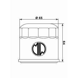 Filtr oleju honda fsc 400/600 silver wing, sh 300 (hf951) (50)