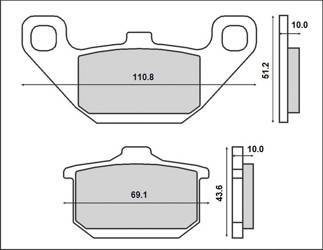 Klocki hamulcowe kh85 (ft 3061)