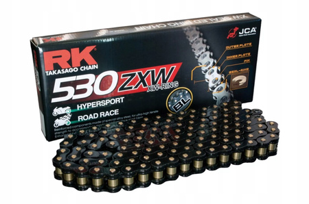 ŁAŃCUCH NAPĘDOWY BL530ZXW-118 (XW-RING) ZAKUWKA (CLF) W ZESTAWIE KOLOR CZARNY (POJEMNOŚĆ: DO 1400 CCM) (44 KN)