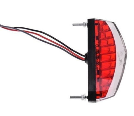 LAMPA TYLNA LED DO MOTOCYKLI Z PODŚWIETLENIEM