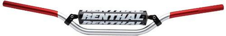 Kierownica 7/8 cala (22mm) mx handlebar silver/red jimmy button padded kolor srebrny/czerwony z gąbką