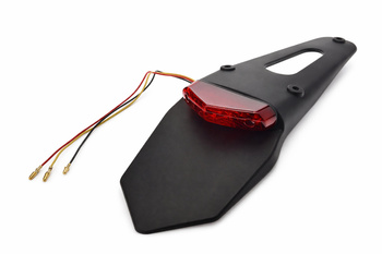 Lampa tył LED z błotnikiem czerwony klosz