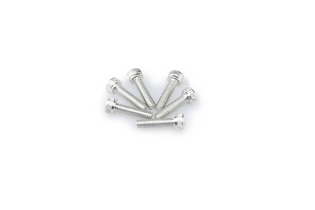 Śruby z anodyzowanego aluminium blister 6 śrub imbusowych m5x20mm srebrne