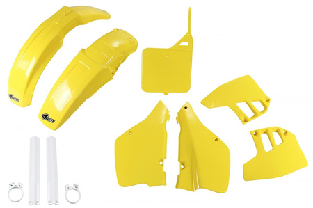 Komplet Plastików (Full Kit) Z Osłonami Teleskopów (Amortyzatorów) Suzuki Rm 250 '89-'91 Kolor Oem (Żółty) (Su398e999)