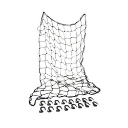 Siatka bagażowa czarna ATV Auto zapięcia plastik