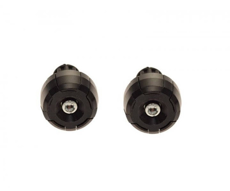 Końcówka kierownicy motocykla czarna