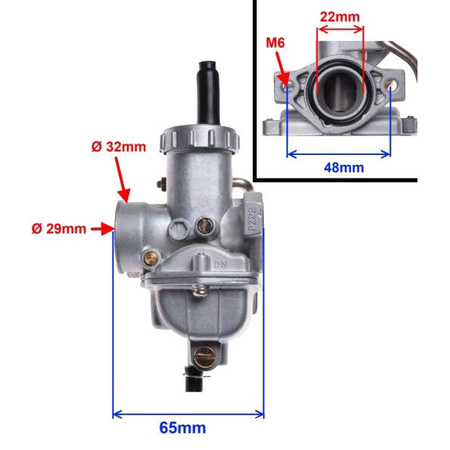 Gaźnik mini Cross ATV 4T PZ 22