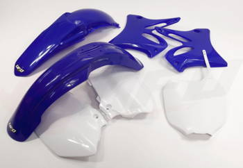 Komplet plastików yamaha yz 125-250 '02-'05 kolor oem (niebieski/biały) (ya301e999)