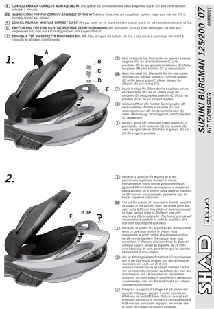 Stelaż kufra tylnego Shad do Suzuki Burgman UH 125/ 200 125 R (07-13)