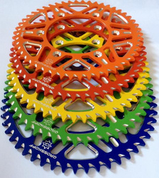 Zębatka tylna aluminiowa ergal t7075 kolor zielony 489 48 kawasaki kx/kxf 125/250/450 '83-'22 (jtr460.48)